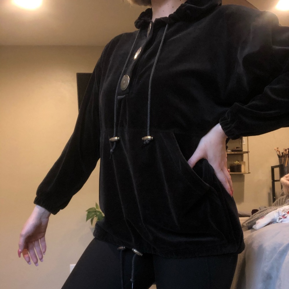 velour sweatshirt